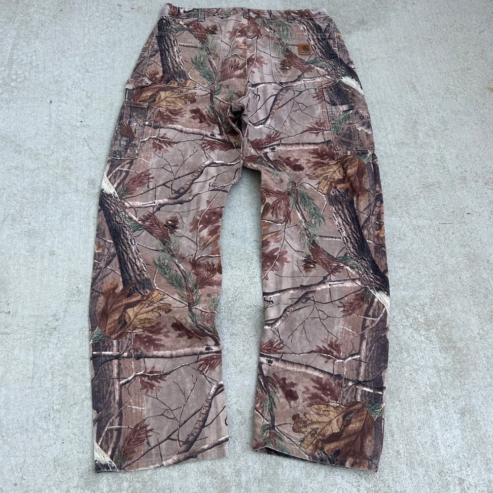 Carhartt B235 CAP Realtree Camo Dungaree Pants 36x34 Wood Workwear 2009 Gorpcore